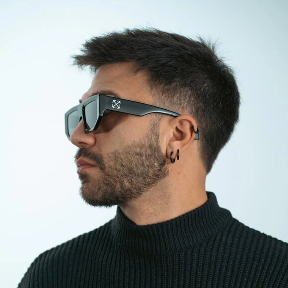 Off-White VANCOUVER Women Sunglasses Black Grey Square OERI13F VANCOUVER 1007 - Picture 12 of 14